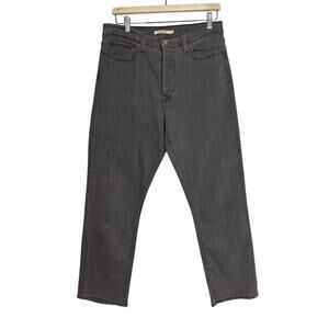 Levi’s Wedgie Straight Ankle Jeans Women's Sz 31x28 Gray Cosmic Comet Button Fly